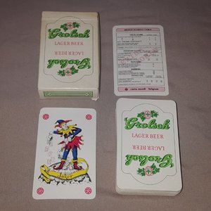 Grolsch Lager Beer Vintage Playing Cards Complete Set w/Instructions and Jokers